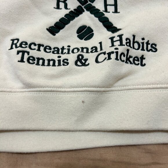Recreational Habits Williams Cropped Crew in Cream - Picture 4 of 7